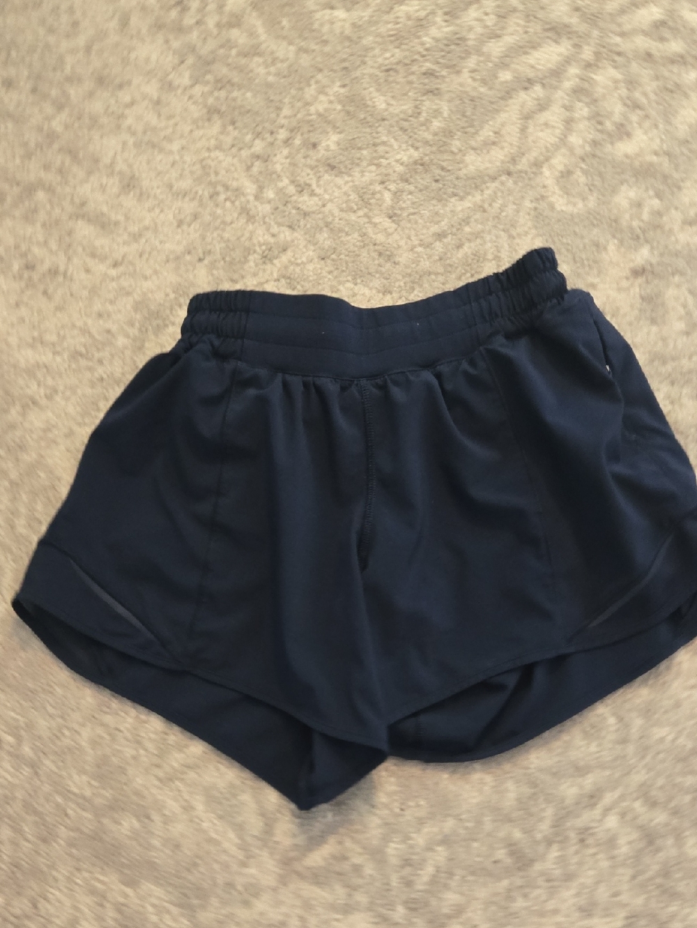 Lululemon Hotty Hot 4" Navy Running Shorts